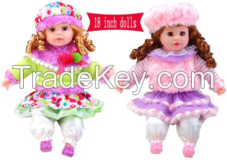 18 inch toy new kid  american girl doll vinyl doll stuffed toys christmas gift