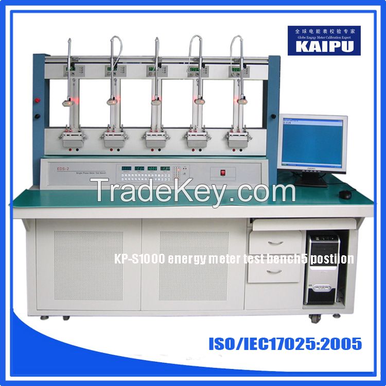 Double loop single phase energy meter test calibration bench
