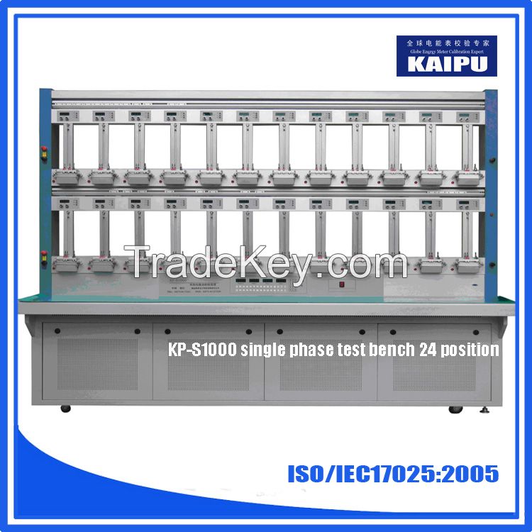 Double loop single phase energy meter test calibration bench