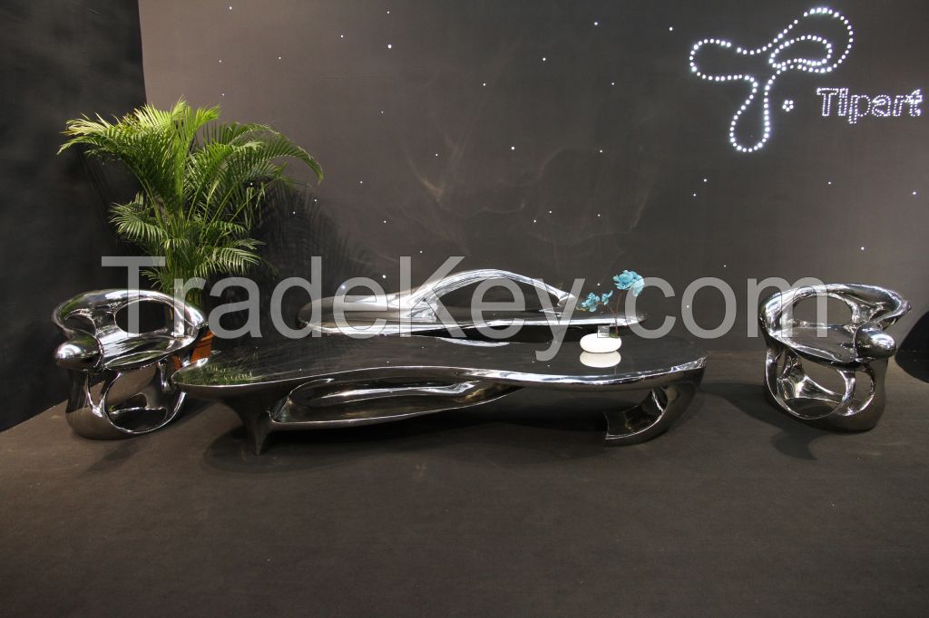 Modern metal art coffee table for home/hotel/office