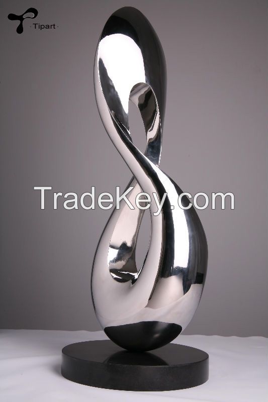 "Eight" shape sculpture for home decoration