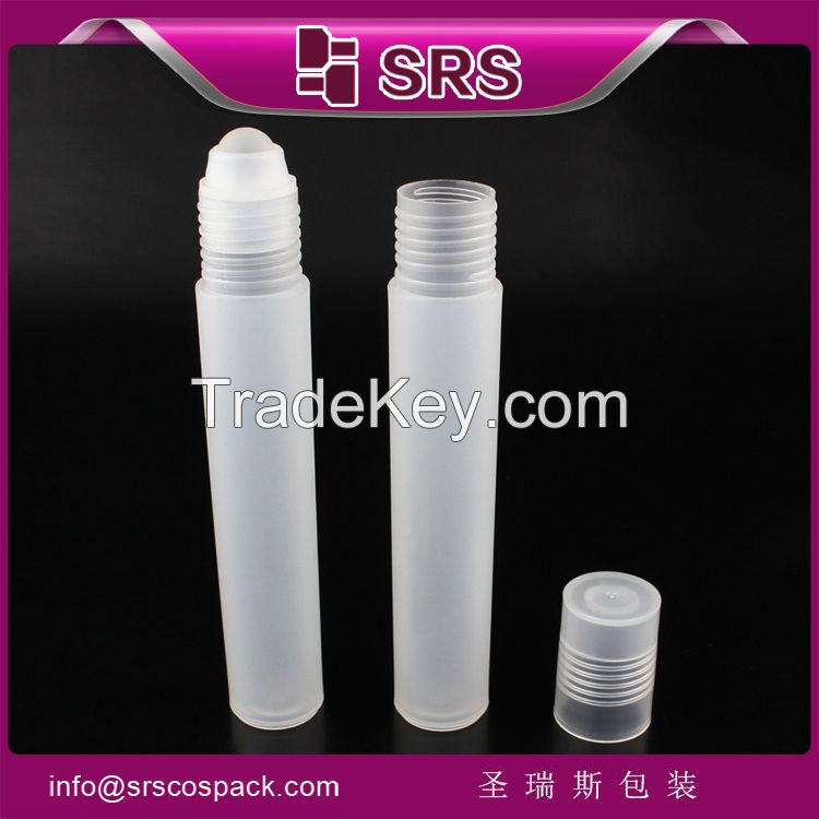 100% no leakage cosmetic packaging for perfume and colorful plastic bottle for lip gloss with plastic ball