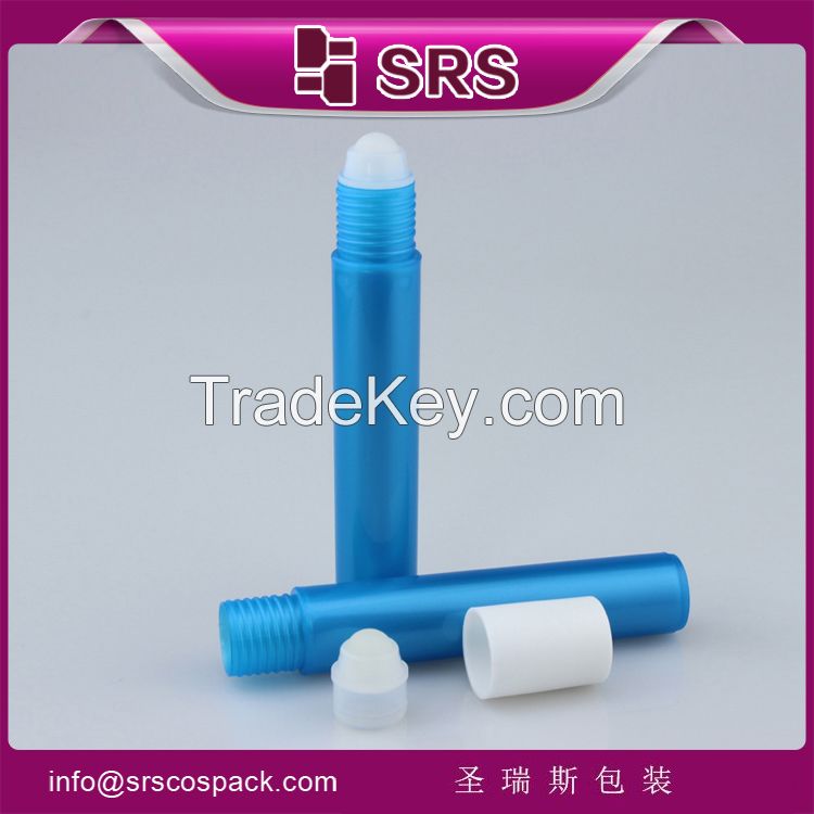 100% no leakage cosmetic packaging for perfume and colorful plastic bottle for lip gloss with plastic ball