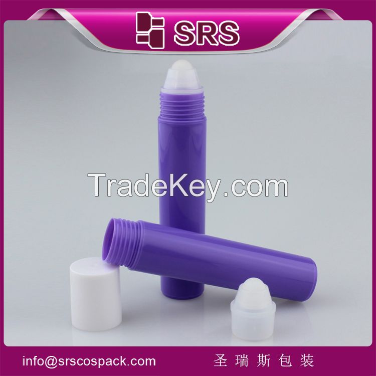 100% no leakage cosmetic packaging for perfume and colorful plastic bottle for lip gloss with plastic ball