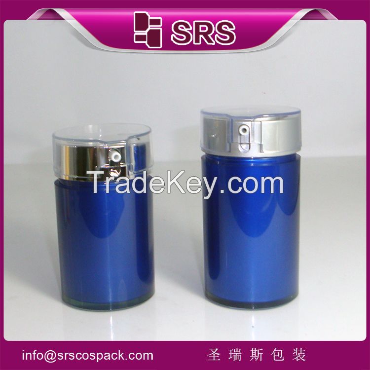 SRS PACKAGIN airless cream pump bottles ,no leakage bottles for lotion container