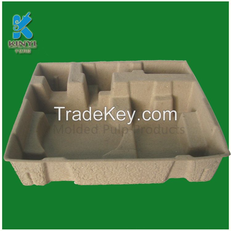 Recyclable Customized Molded Paper Pulp Router Packaging Trays