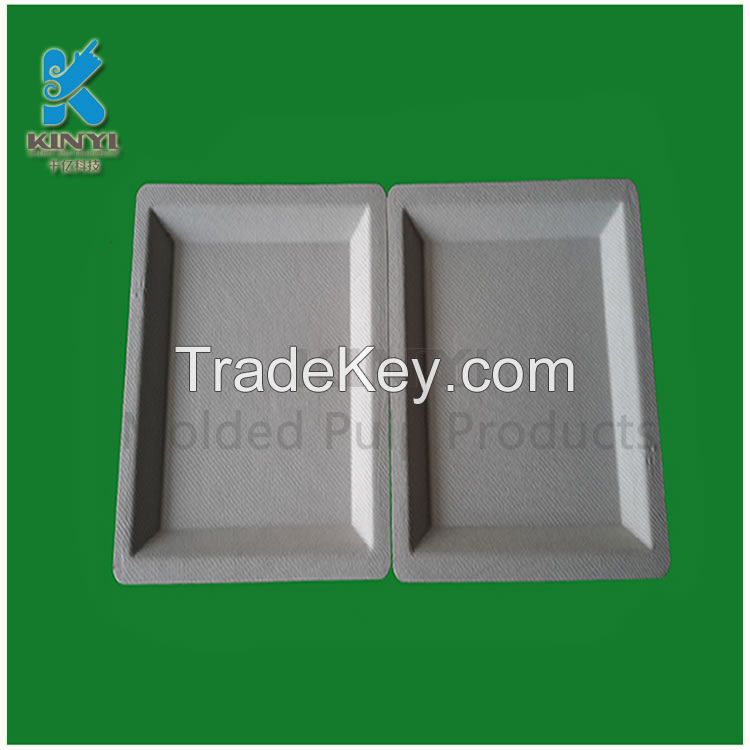 Sugarcane Bagasse Pulp Molded Custom Disposable Food Trays