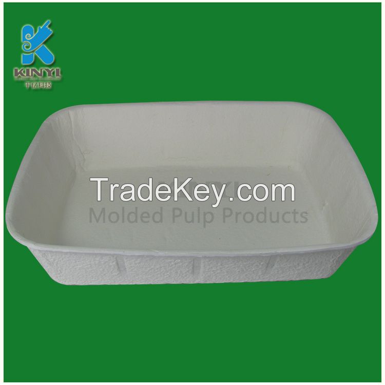 Customized Sturdy Paper Pulp Covered Cat Litter Boxes