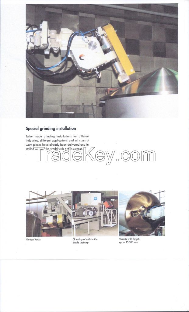 FARROS BLATTER VESSEL, LINE WELDER, CAMBER PRESS, BOLDRINI Grinding, Press, Plaster & Welding Machines