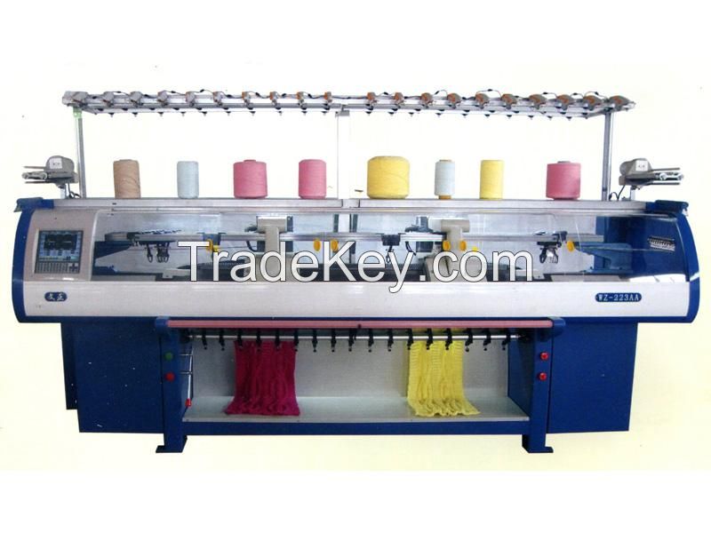 Fully automatic high speed variable dynamic computerized flat knitting machine