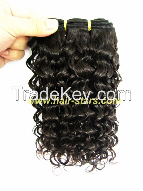 Water wave Brazilian virgin hair weft