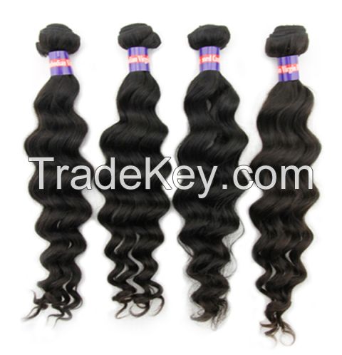 Loose wave Malaysian virgin hair weft