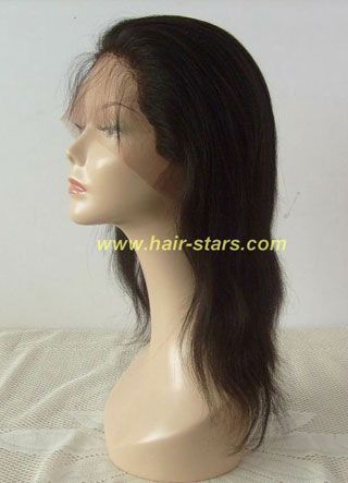 Silky straight hair full lace wig
