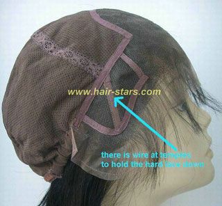 Lace front glueless wig