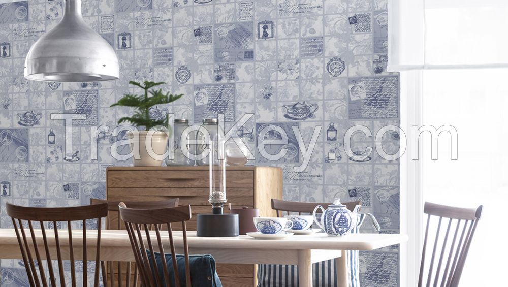 Wallpapers waterproof embossed stencilled foam duplex