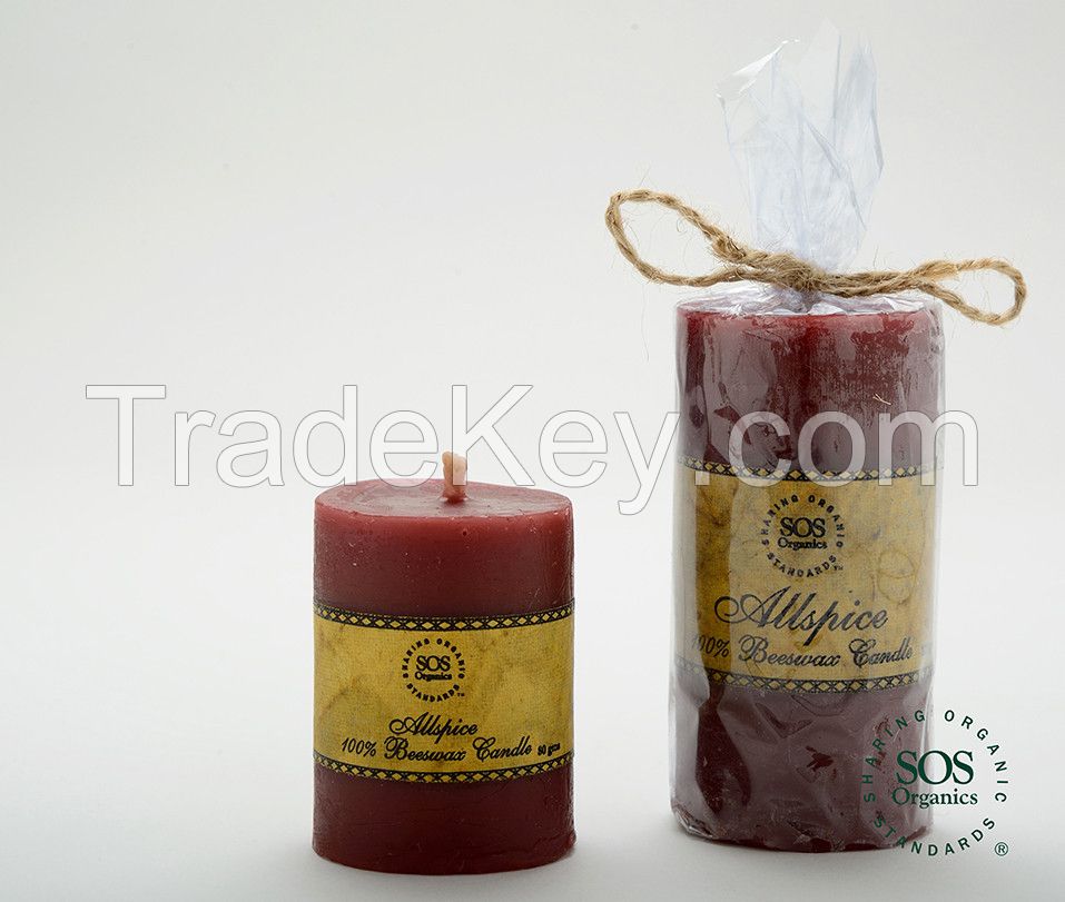 Beeswax Candles Allspice | hawahawa.in