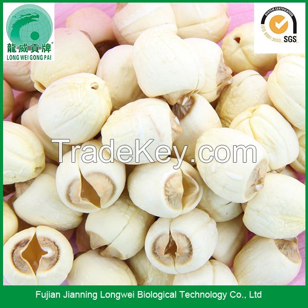 Jianning handmade dried white lotus seeds making lotus paste