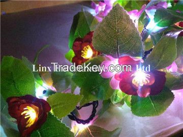 LED String Light with Flower-Shaped Cover