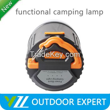 ABS Ultra Bright Outdoor Emergency Mini Led Camping Light With 10400 mah Power Bank