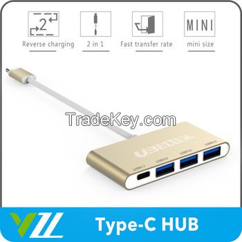 High Data Transfer Speed Type C Hub Reverse Charging Support Best Selling