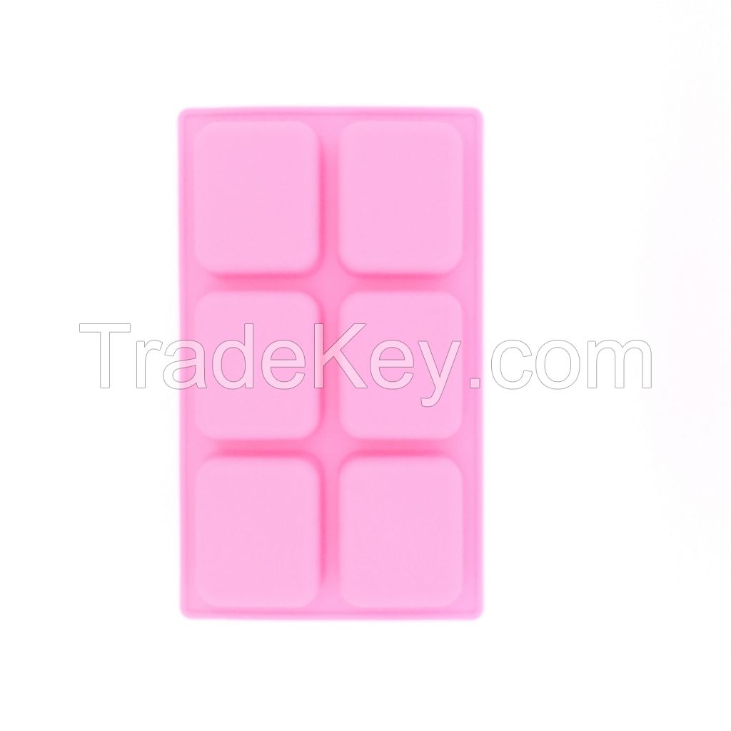 Reusable Rectangle Silicone Mold Craft Cake Pudding Bakeware 