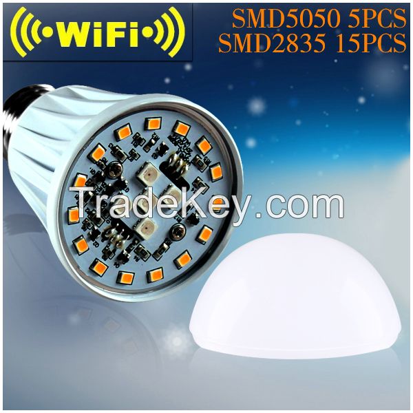 wireless touch dimmer,smart RGBW led lighting bulbs with wifi led dimmer