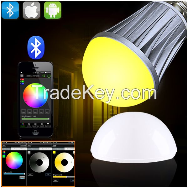 bluetooth rgb e27 led bulbs lights with wireless dimming switch
