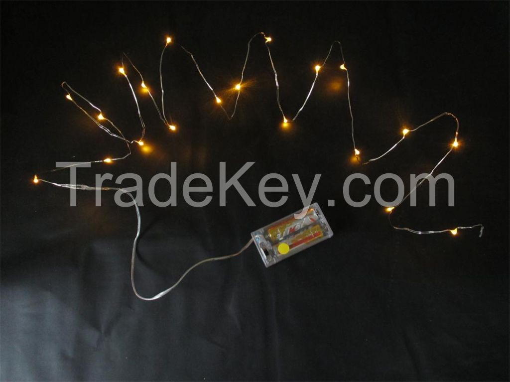 20L Yellow color LED Copper Wire String Light
