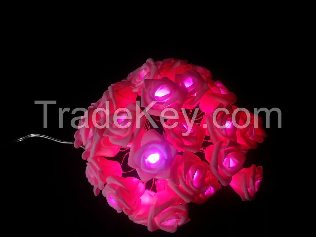 20L Pink color LED Copper Wire String Light