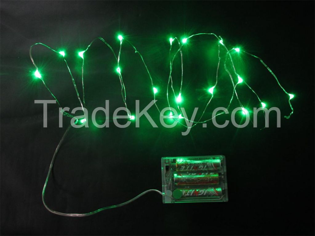20L Green color LED Copper Wire String Light