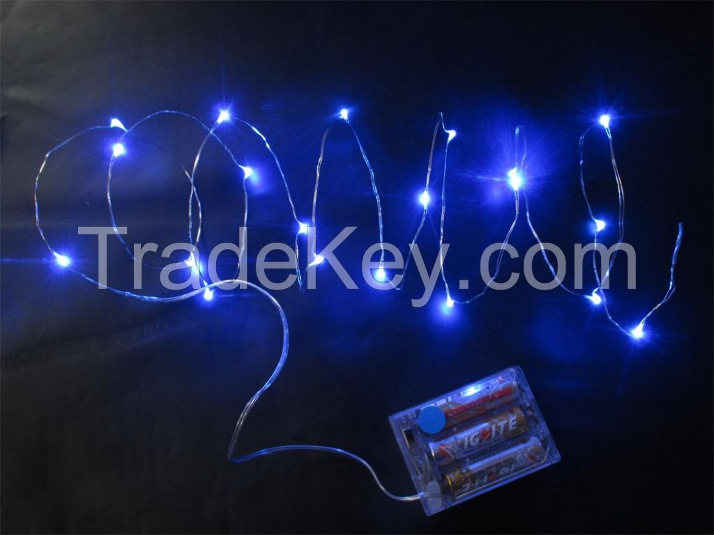 20L Blue color LED Copper Wire String Light