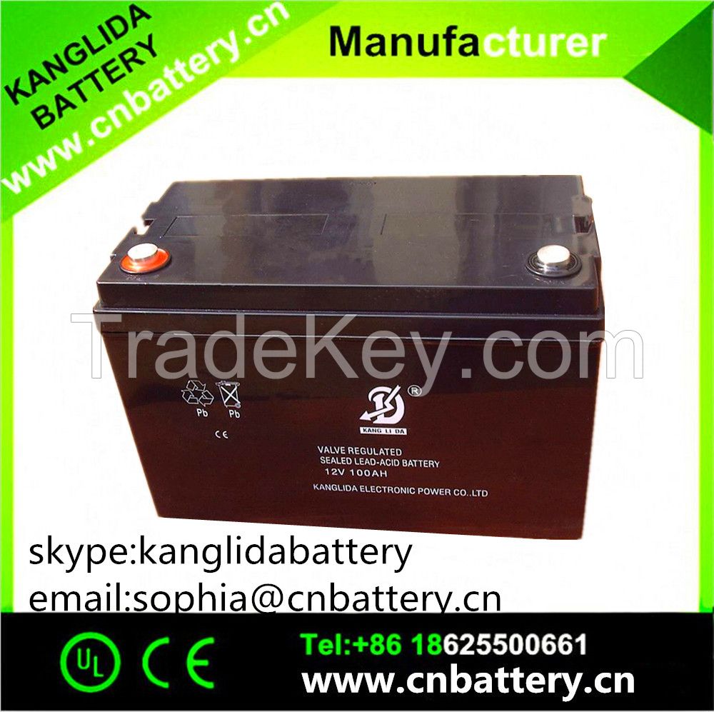 12v100ah lead acid battery for solar panel