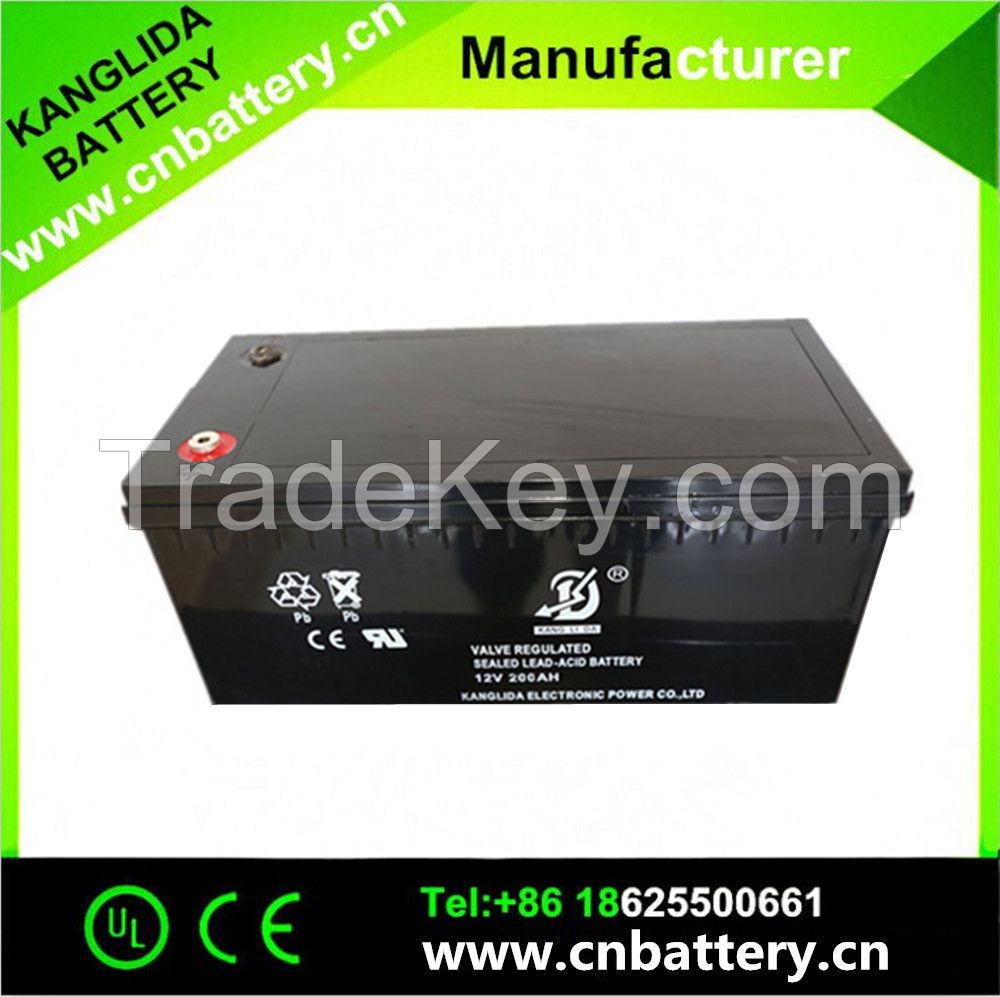 12v200ah solar power system battery manufacturer
