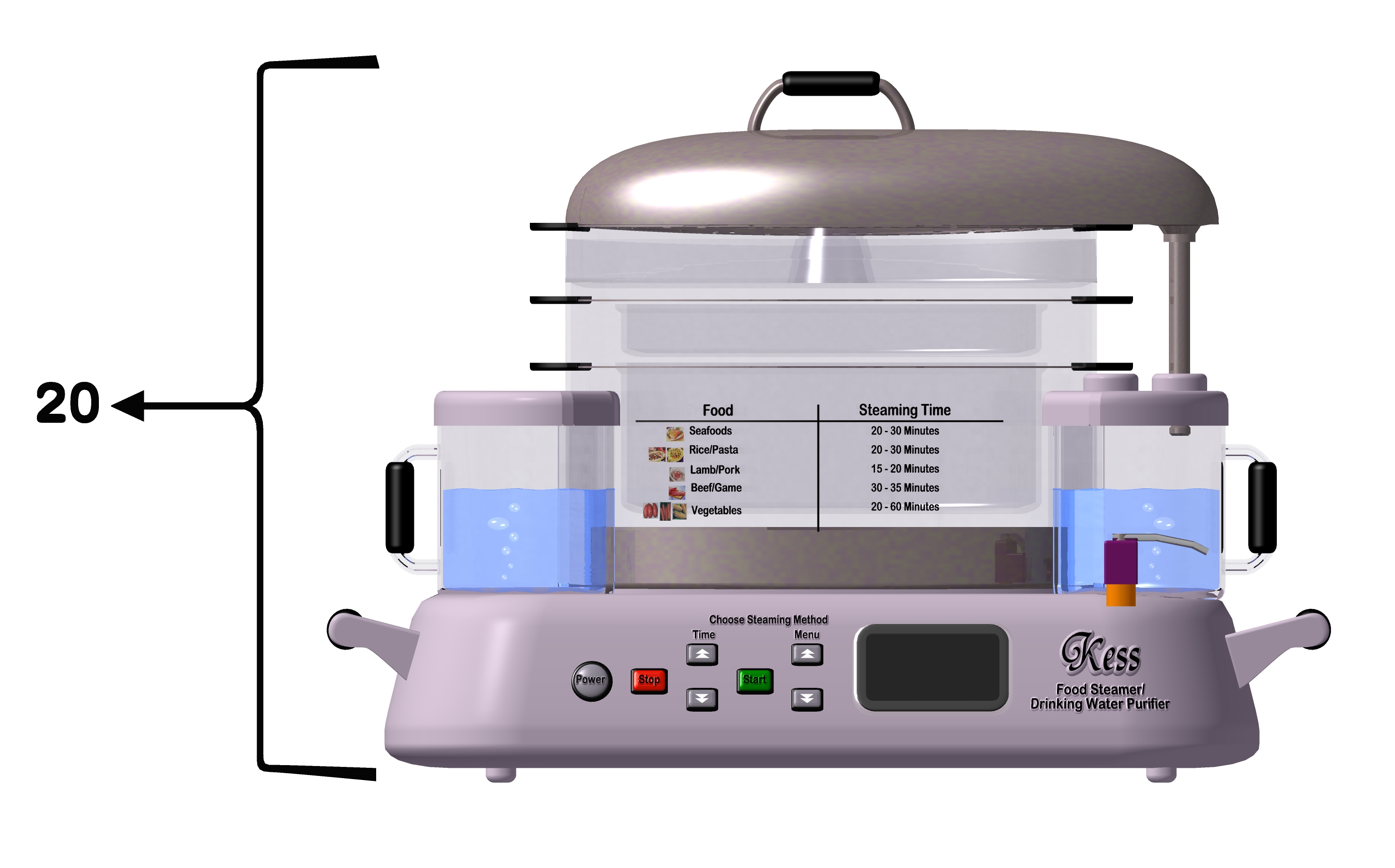 Food Steamer/Water Purifier