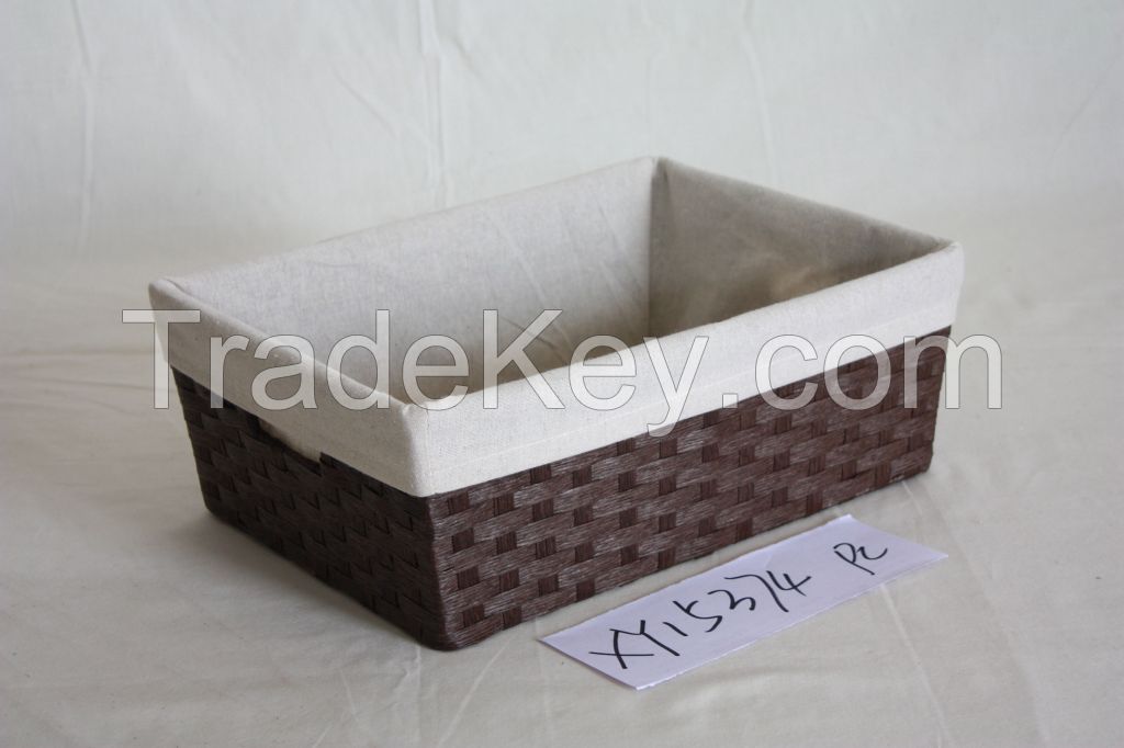 Paper rope woven basket