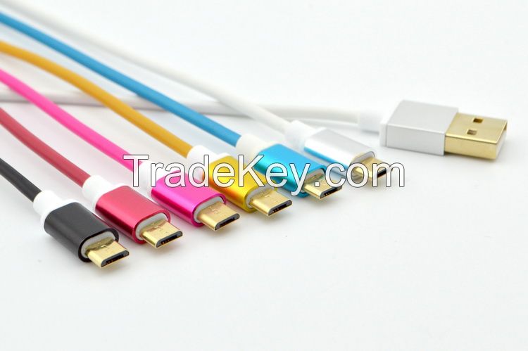 TPE cable with aluminium alloy shell suitable for mobile phone