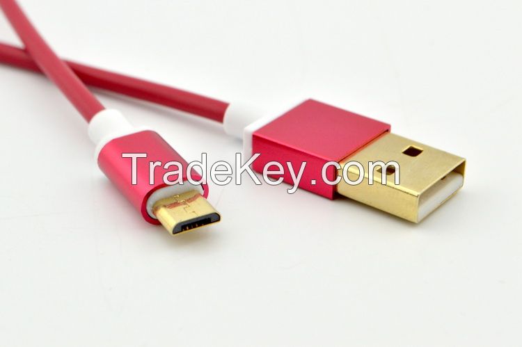 TPE cable with aluminium alloy shell suitable for mobile phone