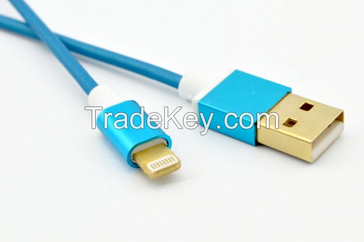 TPE cable with aluminium alloy shell suitable for mobile phone
