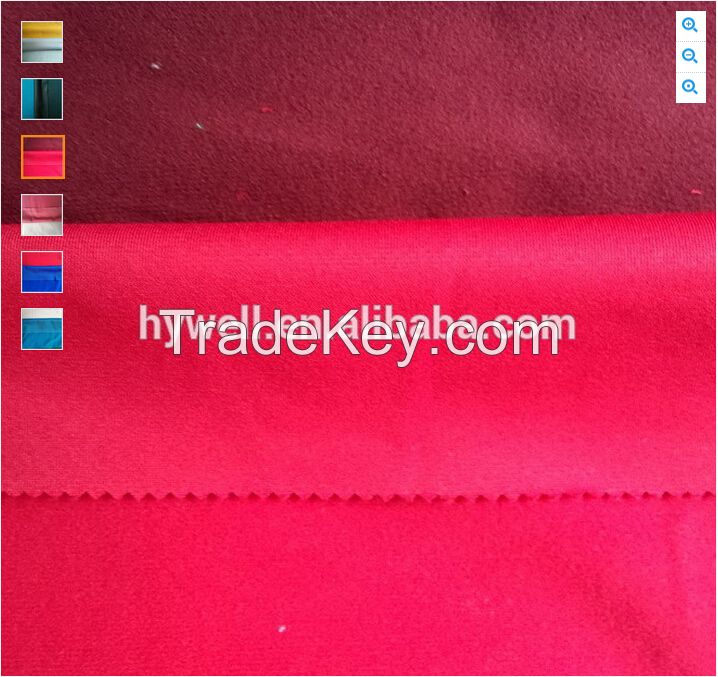 100 polyester tricot brushed fabric