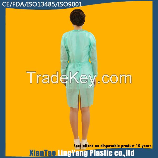 Disposable isolation gown