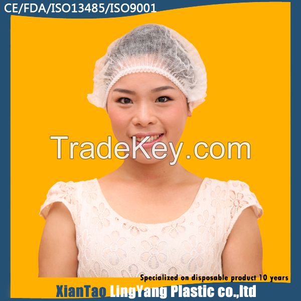 Disposable non woven clip cap