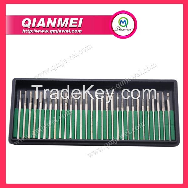 jewelry tools diamond burs set 30pcs  jewelry diamond burs dremel tools