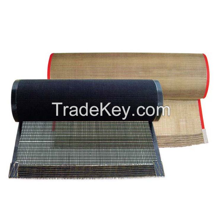 PTFE coated fiberglass open mesh conveyor belt