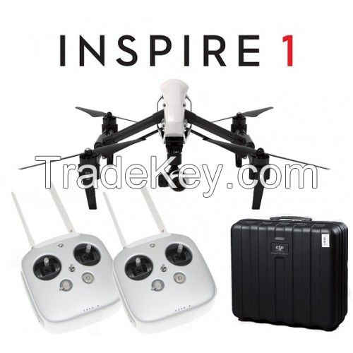 Dji Inspire 1 Quadcopter Drone W/ 4k Hd Camera, Dual 2x Remotes And Free Case 