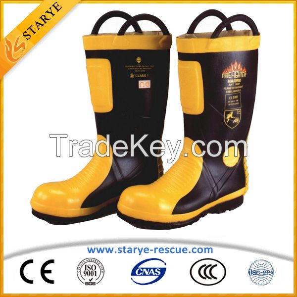 Metal Toes Shoe Insulating Waterproof Fire Fighter's boots Fire Boots