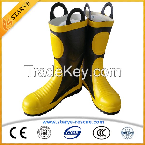 Metal Toes Shoe Insulating Waterproof Fire Fighter's boots Fire Boots