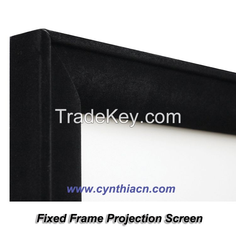 Cynthia PVC Fabric Fixed Frame Projection Screens