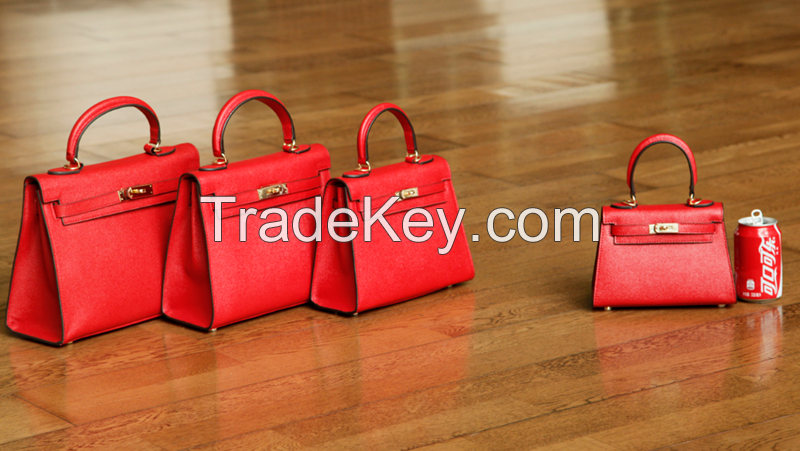 Genuine Leather Handbags H design with original leather lady Messenger bags 