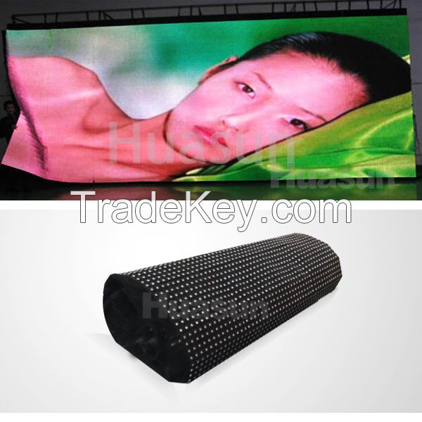Very light weight thin flexible LED display