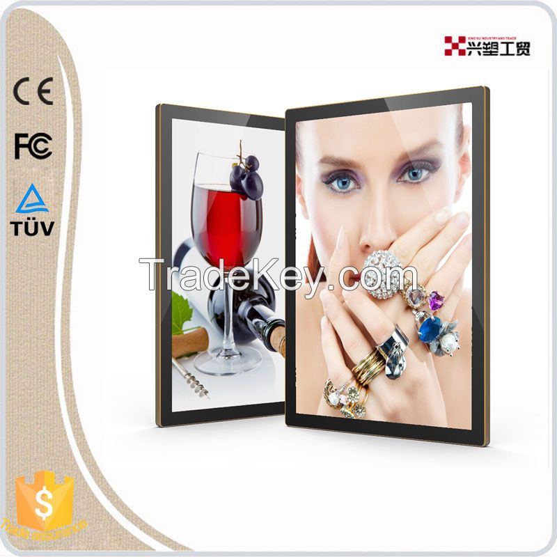 Aluminum Advertising Light Box, Super Slim illuminated Aluminum Picture Frame, Round Corner Aluminum Light Box